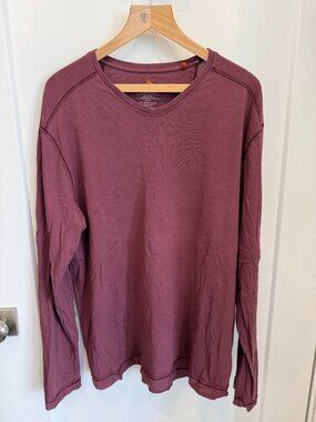 Men's Tommy Bahama XL Burgundy Long Sleeve Shirt